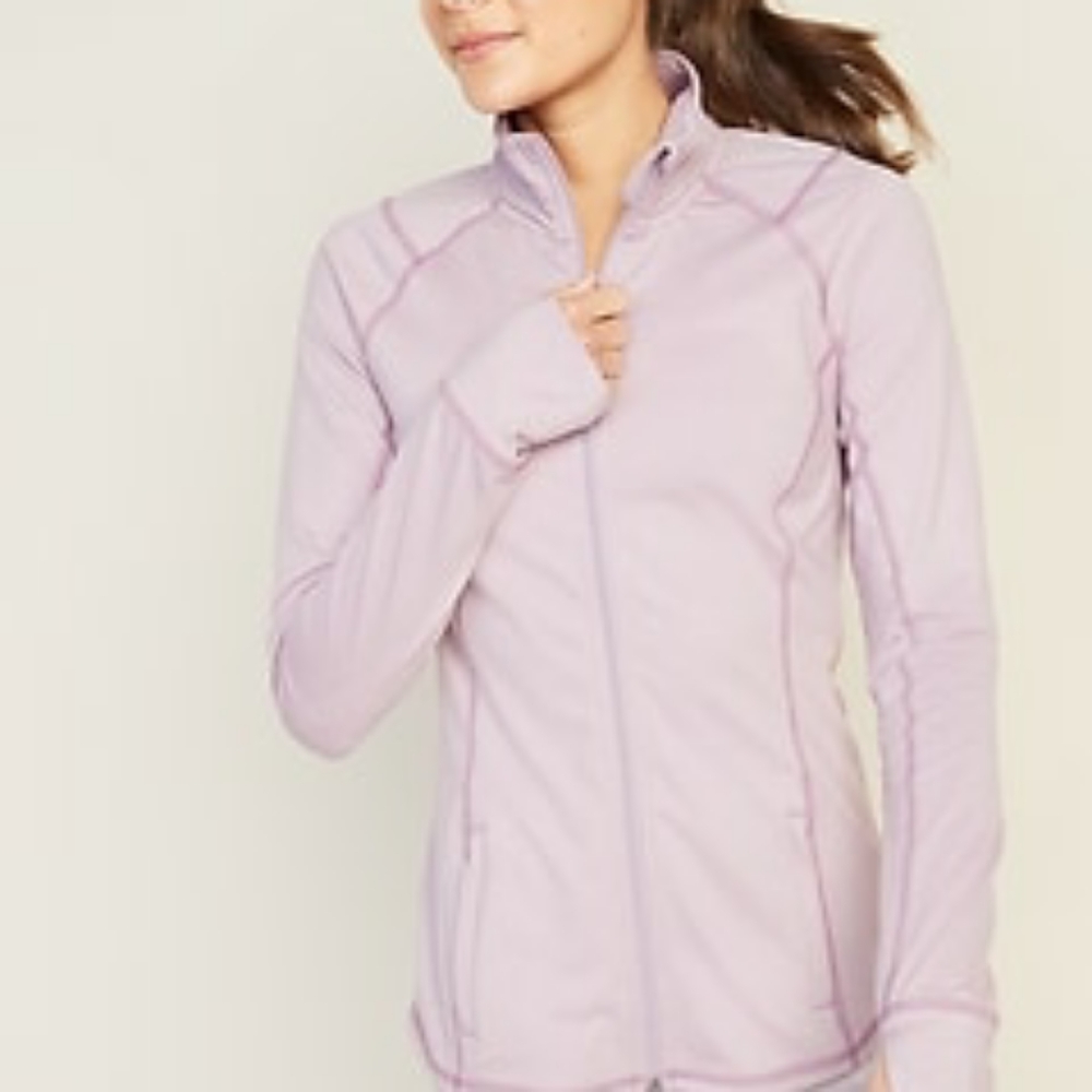 Old Navy Go-Dry Mauve Marled Active Jacket